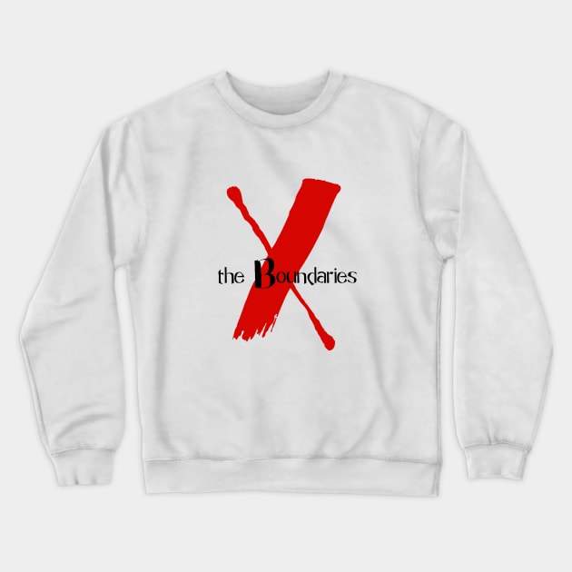 X the Boundaries (Red & Black Logo) Crewneck Sweatshirt by X the Boundaries